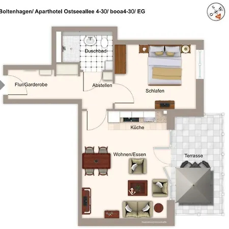 Apartmán Ostseeallee Ostseeallee 4-30